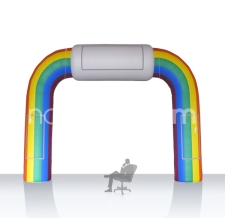 aufblasbarer Einlaufbogen Regenbogen - Bogen Sonderform Regenbogenparade