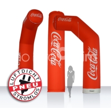 aufblasbarer luftdichter teilbarer Werbebogen - Pneu Bogen Zipp Off Coca Cola