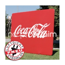Interviewwand luftdicht - Pneu Wand Coca Cola
