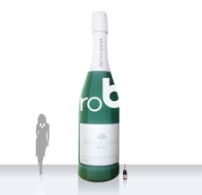Aufblasbare Sektflasche - Super Flaschen MAX Bründlmayer