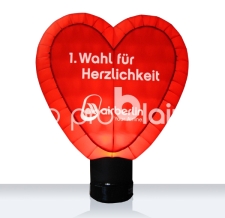 Aufblasbares Herz beleuchtet - Special MAX Air Berlin
