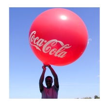 Heliumgefüllter Ballon - Coca Cola