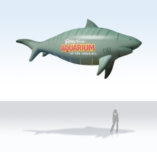 fliegende Werbeobjekte - Heliumballon Sonderform shark