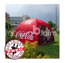 Eventzelt / Promotionzelt / Messezelt - stromlos - Pneu Zelt LITE Coca Cola