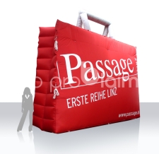 ríesige Einkaufstasche aufblasbar - Passage Linz